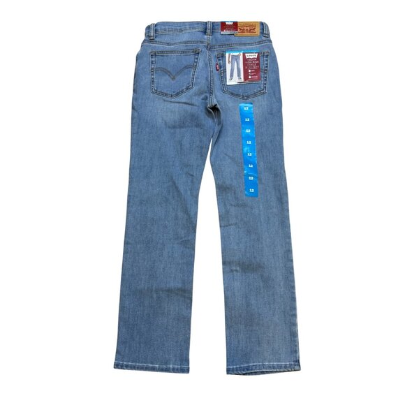 Levis Youth High-Rise Ankle Straight Jeans With Embroidered Details Size 12 NWT - Picture 3 of 7